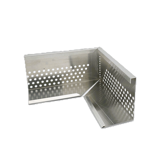 Eckelement aus robustem Aluminium, zum verbinden von Kiesfangleisten